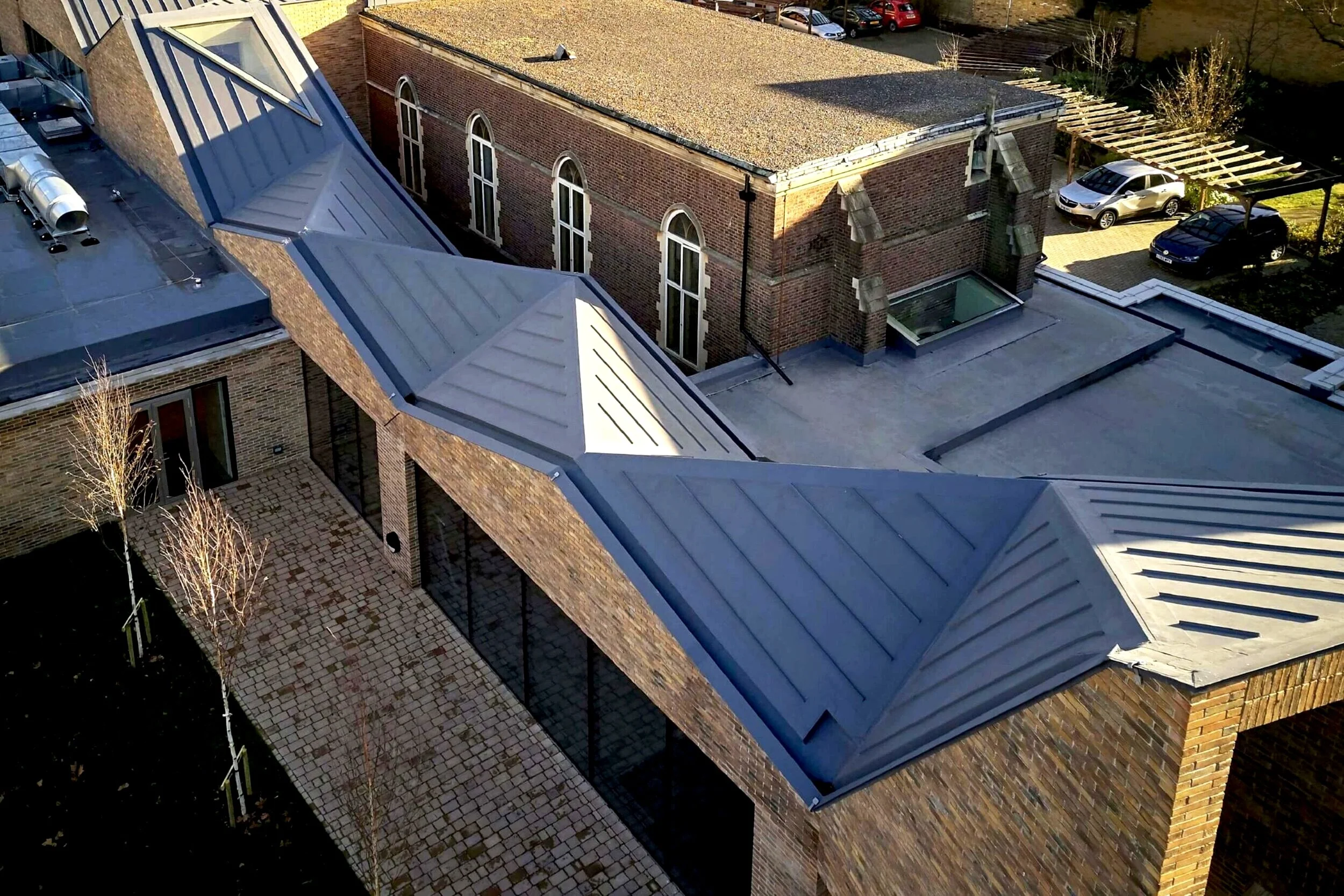 Commercial flat roof