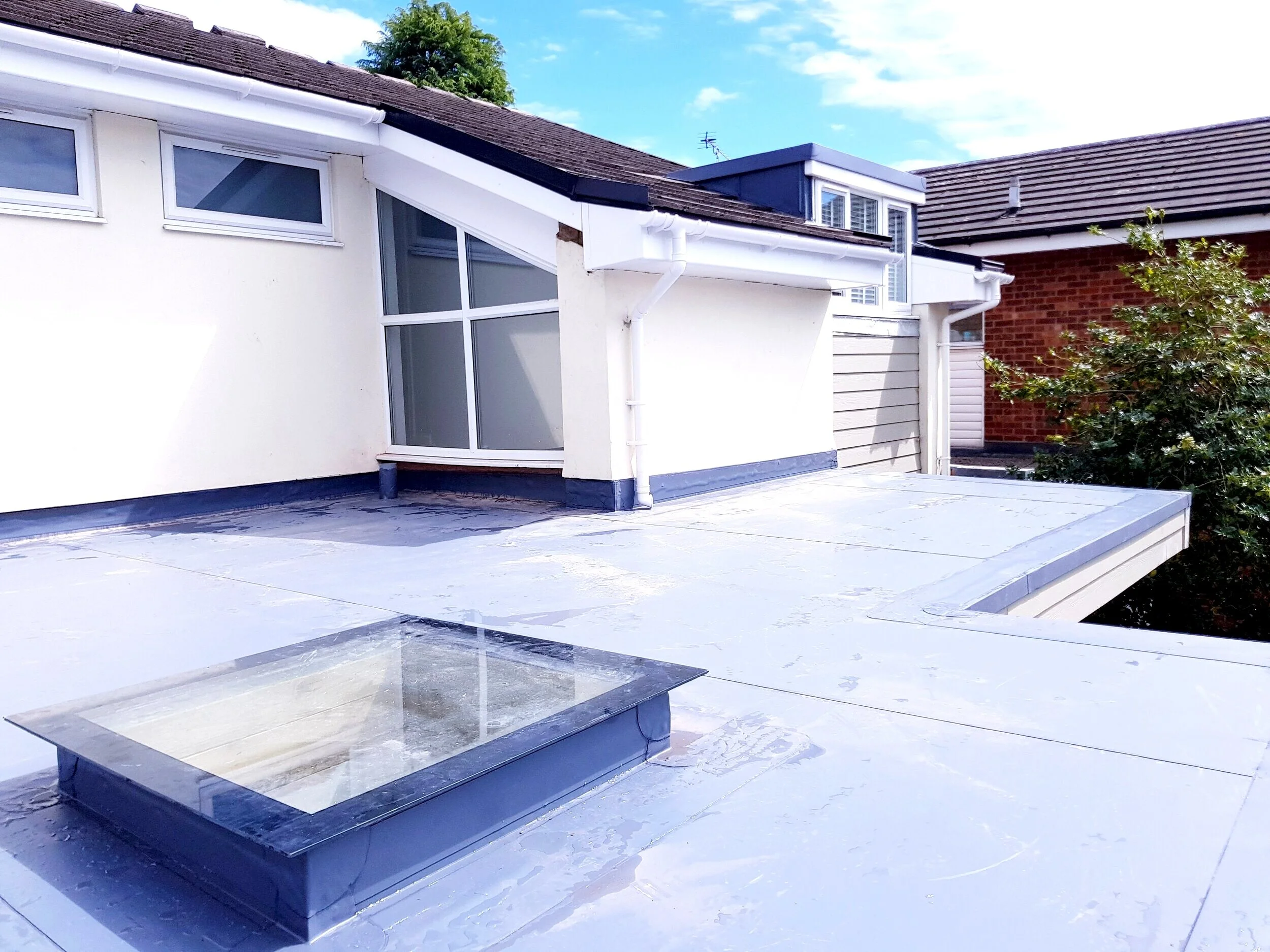 Domestic flat roof