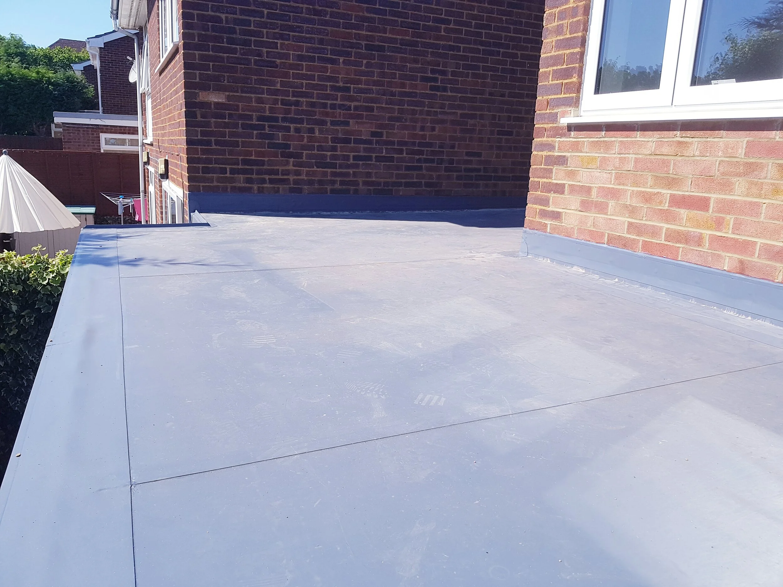 GRP fibreglass roof