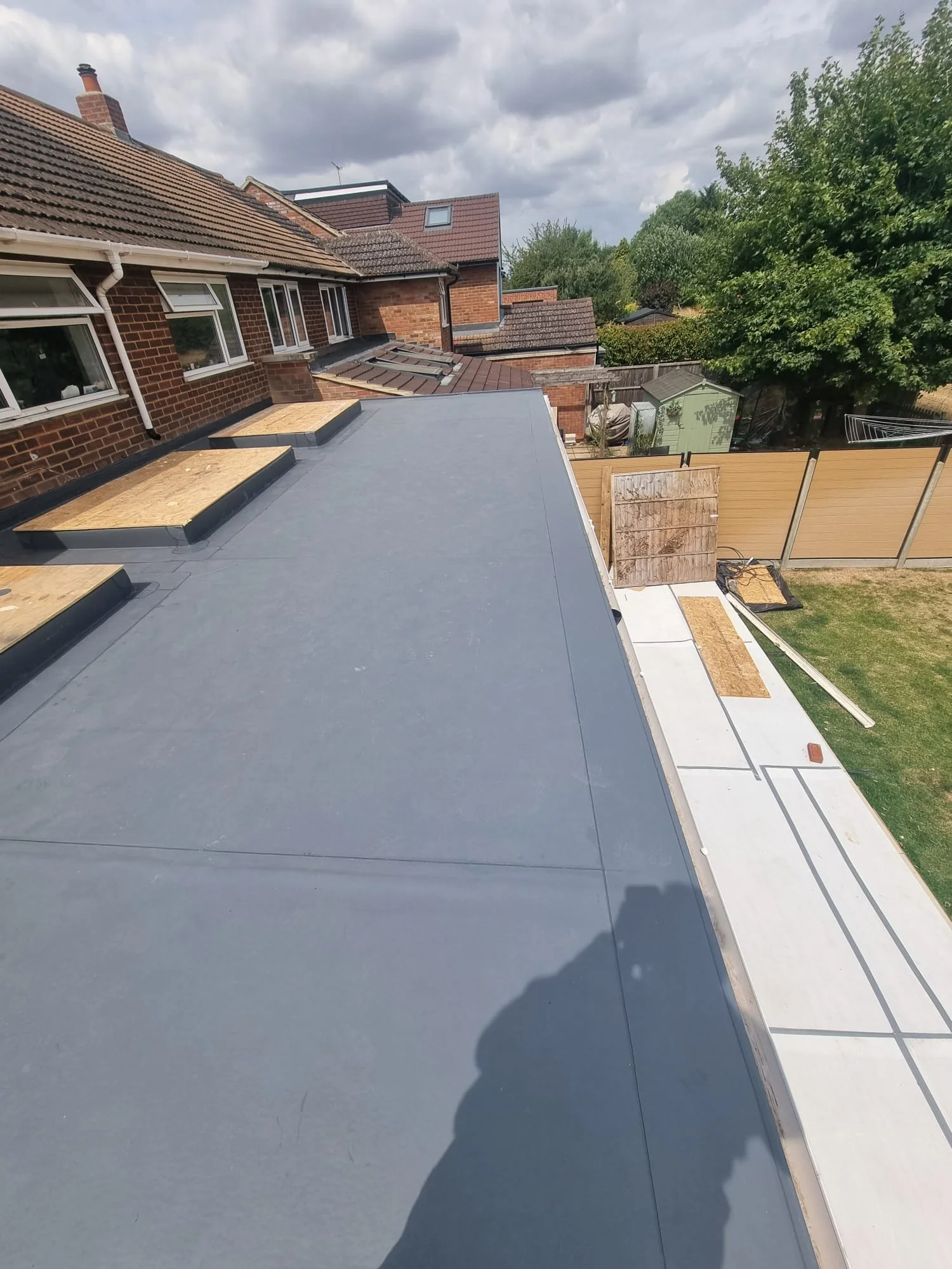 Completed roofing project