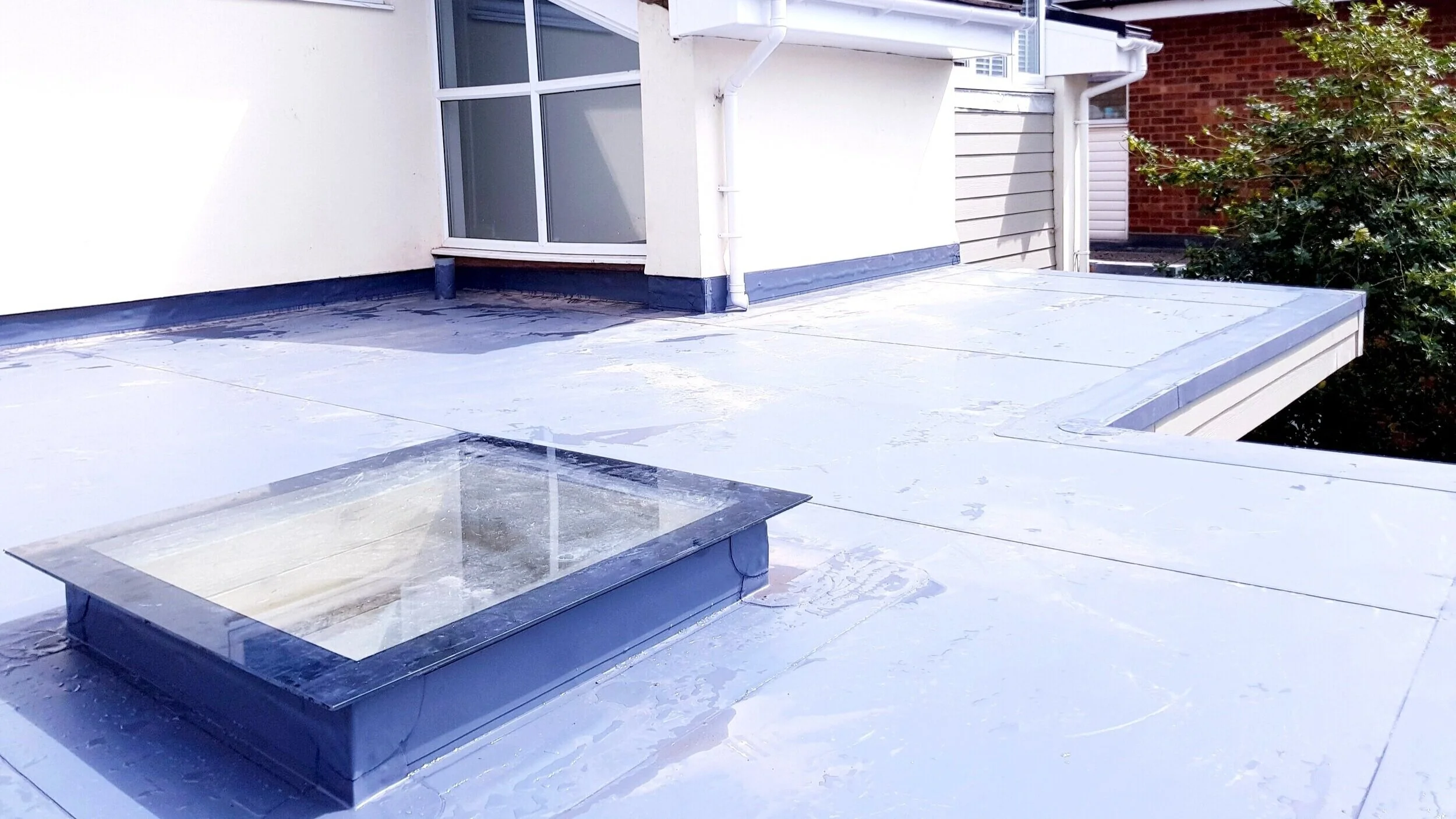 Roof repair work